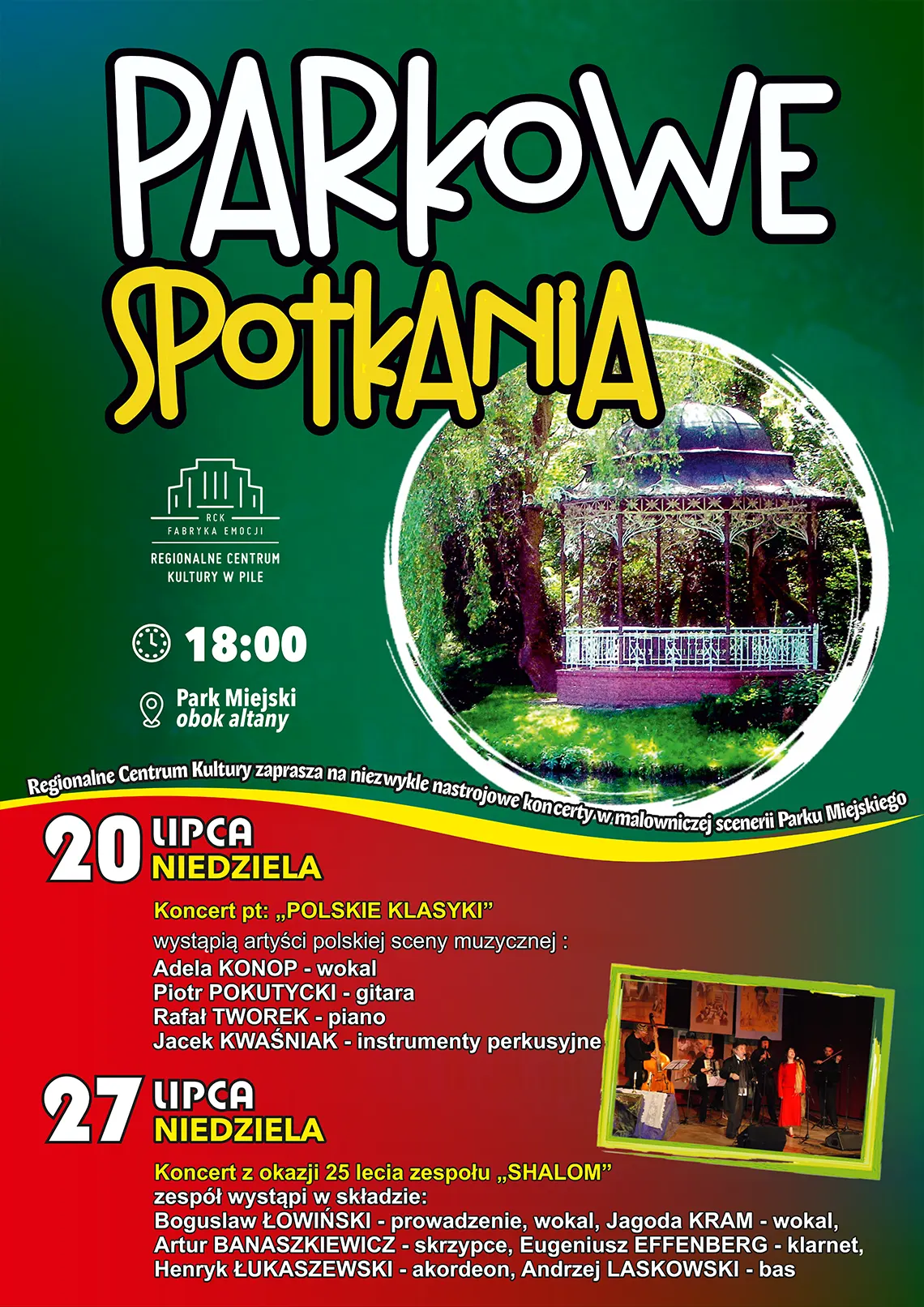 parkowe spotkania lipiec